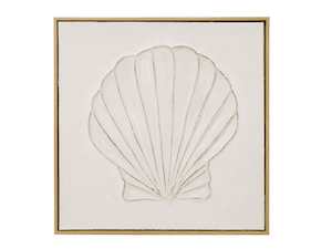 Assorted Furniture: Hand Painted Shell Art Frame