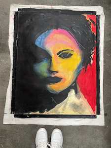 Original Art Pieces: Hand-Painted "Inquisitive Mind"