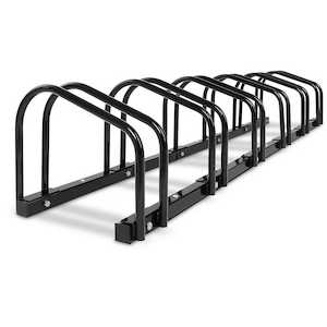 Sports And Fitness: Weisshorn 6 Bike Stand Floor Bicycle Storage Black