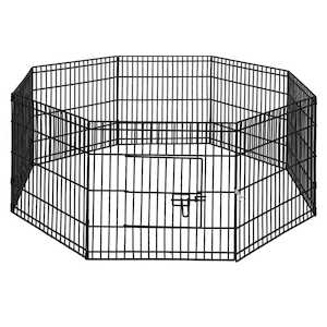 Pet Care: i.Pet Pet Dog Playpen 24" 8 Panel Puppy Exercise Cage Enclosure Fence