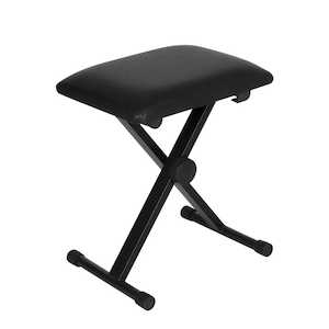 Audio And Video: Alpha Piano Stool Adjustable Height Keyboard Seat Portable Bench Chair Black