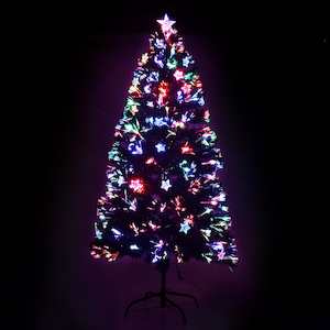 Festive Goods: Jingle Jollys Christmas Tree 1.2M LED Xmas trees with Lights Multi Colour