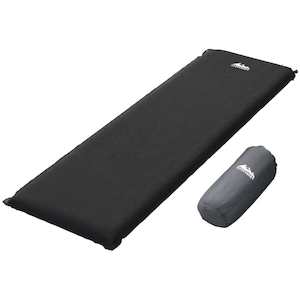 Weisshorn Self Inflating Mattress 9.5CM Camping Sleeping Air Bed Single Black