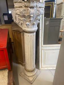 Assorted Furniture: White Handmade Pillars