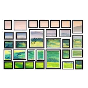 Assorted Furniture: Artiss Photo Frames 30PCS  8x10in 5x7in 4x6in 3.5x5in Hanging Wall Frame Black