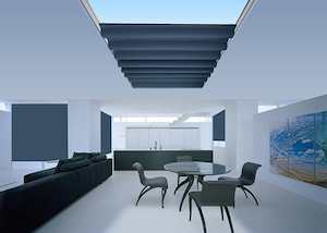 Translucent Roman Skylight Blinds: Light Filter Roman Skylight | Meadow Haze (PBA-->PBC)