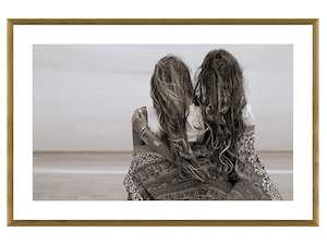 Assorted Furniture: Beachy Besties Print in Glass Matt board