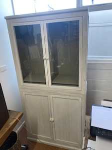 Beach Style Glass Cabinet
