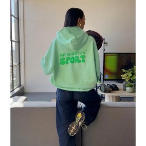 Mr Winston Puff Hooded Sweat (Apple)