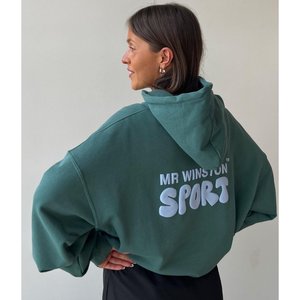 Mr Winston Puff Hooded Sweat (Forest Green)