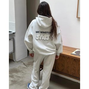 Mr Winston Puff Hooded Sweat (Grey Marle)