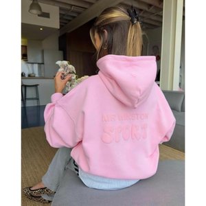 Mr Winston Puff Hooded Sweat (Baby Pink)