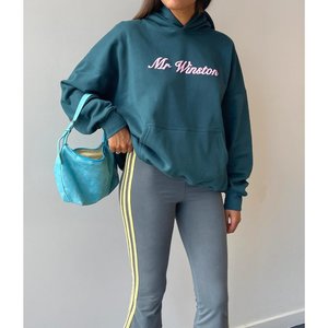 Mr Winston Puff Hooded Sweat (Deep Green)