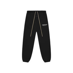 Hoodies Crewnecks: Fear of God Essentials Fleece Essential Sweatpant (FW24) Black