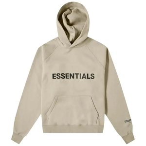 Fear of God Essentials Pullover Hoodie Applique Logo Olive/Khaki