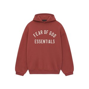 Fear of God Essentials Fleece Hoodie Crimson