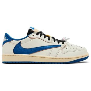 Jordan 1 Retro Low OG SP Fragment x Travis Scott Sail Military Blue