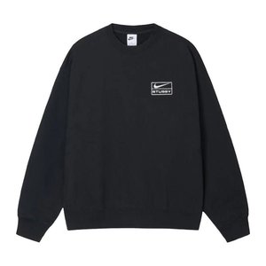 Stussy x Nike Wash Fleece Crewneck Black (SS23)