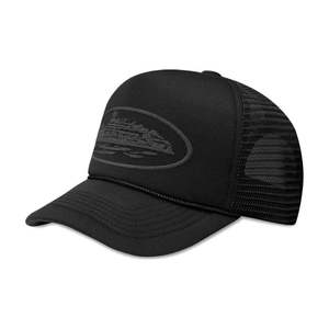 Corteiz Alcatraz Premium Trucker (Triple Black)