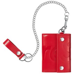 Supreme Leather Chain Wallet (FW25) Red