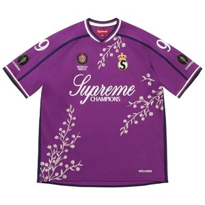 Supreme Floral Soccer Jersey 'Purple'