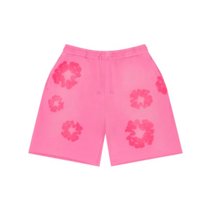 Denim Tears Mono Cotton Wreath Sweat Shorts Pink