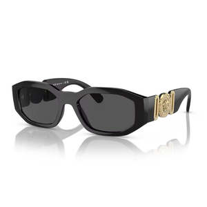 Versace Irregular Biggie Sunglasses Black/Black (VE4361)