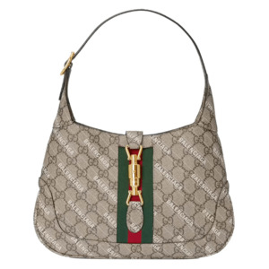 Luxury: Gucci x Balenciaga The Hacker Project Small Jackie 1961 Beige/Ebony