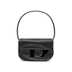 Diesel 1DR Shoulder Bag Nappa Leather Black
