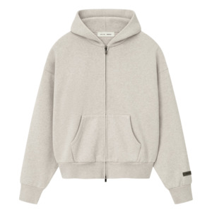 Markdowns: Fear of God Essentials Classic Full Zip Hoodie Heather Stone (2025)