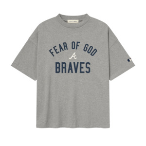 T Shirts: Fear of God Essentials Braves 90s Tee Dark Heather