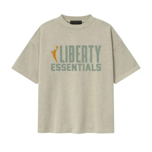 Fear of God Essentials Liberty 90s Tee Heather Stone