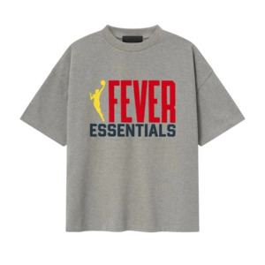 T Shirts: Fear of God Essentials Fever 90s Tee Concrete Heather