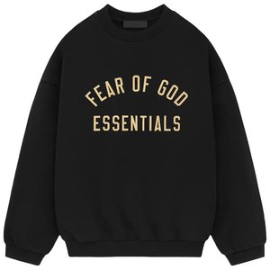Fear of God Essentials Fleece Crewneck Black
