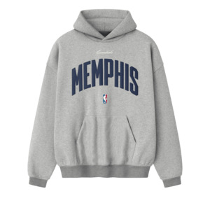 Fear Of God Essentials: Fear of God Essentials Memphis Grizzlies 90s Hoodie Concrete Heather