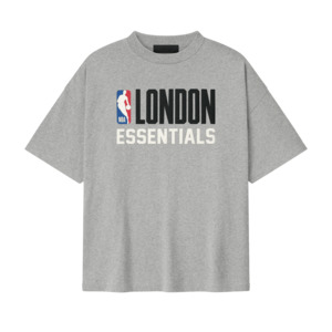 Fear Of God Essentials: Fear of God Essentials London 90s Fit Tee Concrete Heather
