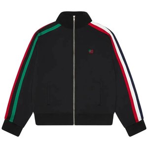 Hoodies Crewnecks: Denim Tears Two Flags Track Jacket Black