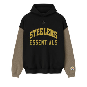Fear of God Essentials Steelers Sport Hoodie Black/Homestead Heather