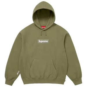Supreme Box Logo Hooded Sweatshirt (FW25) Light Olive