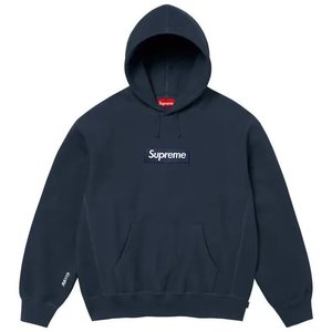 Supreme Box Logo Hooded Sweatshirt (FW25) Navy