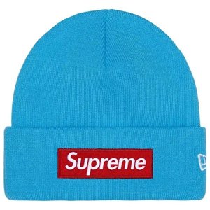 Supreme: Supreme New Era Box Logo Beanie (FW25) Cyan