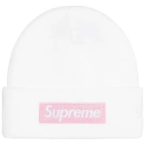 Supreme New Era Box Logo Beanie (FW25) White