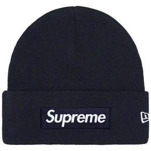 Supreme New Era Box Logo Beanie (FW25) Navy