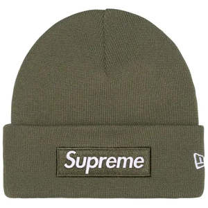 Supreme New Era Box Logo Beanie (FW25) Light Olive