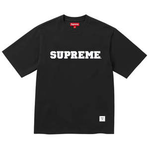 Supreme: Supreme Collegiate Appliqué S/S Top Black