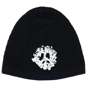 Denim Tears Peace Wreath Waffle Beanie Black