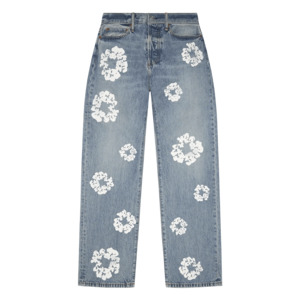 Denim Tears Baggy Cotton Wreath Denim Pant Light Wash