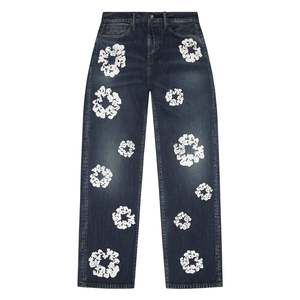 Denim Tears Baggy Cotton Wreath Denim Pant Dark Wash