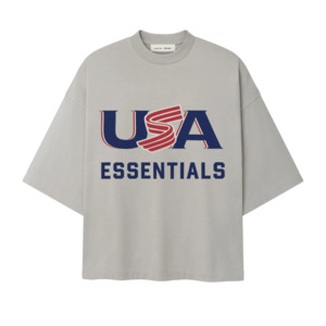 Fear Of God Essentials: Fear Of God Essentials USA Baseball Merch Tee Seal