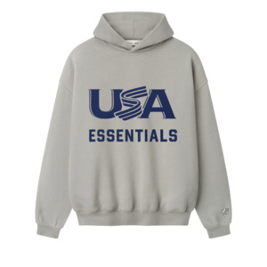 Fear Of God Essentials USA Baseball Sport Hoodie Seal